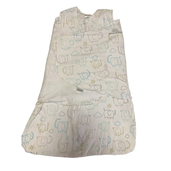 Halo SleepSack Swaddle 0-3M 19-23 In 6-12 Lbs Animal Print - Picture 1 of 7